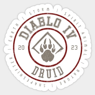 Diablo IV Druid Sticker